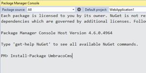 Card Image for Umbraco Basics – Detailed NuGet Installation Instructions for Umbraco 7